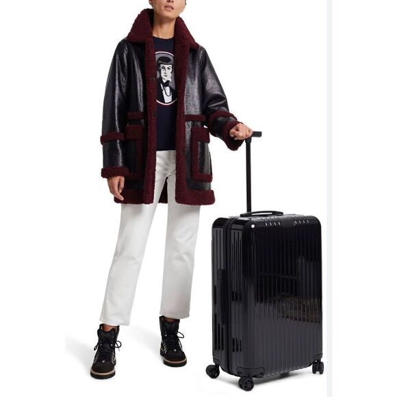 Ganni Black Walking Boot with Sherpa Lining NWOB Size 36 - Picture 5 of 13